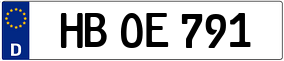 Trailer License Plate